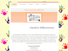 Tablet Screenshot of grundschule-hessheim.de